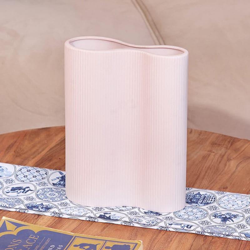 Buy Foldo Wrap Dual Vase - Pink Vase from Vaaree