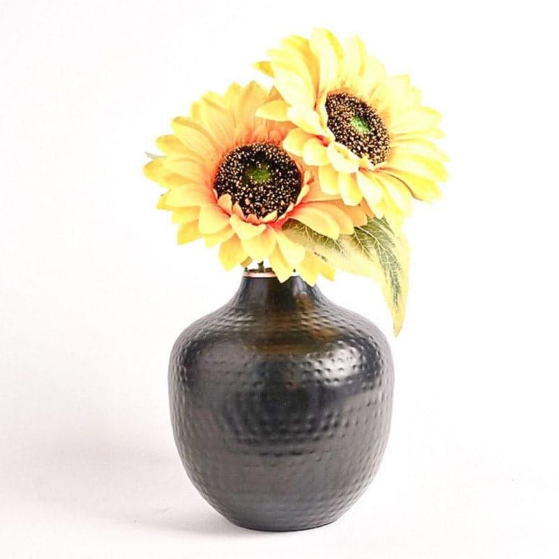 Vase - Francine Metal Vase - Black