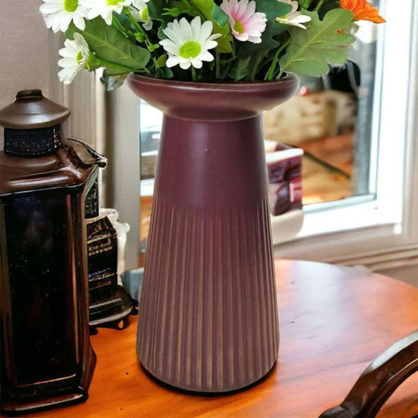 Vase - Funky Form Vase - Brown
