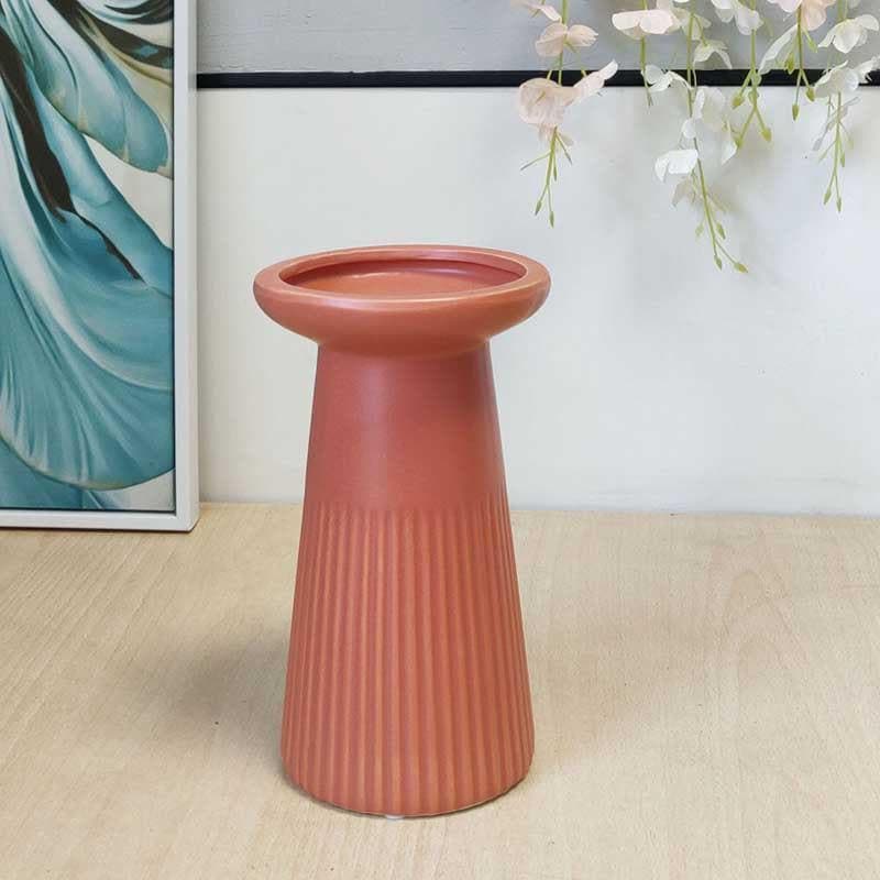 Buy Funky Form Vase - Rust Vase from Vaaree