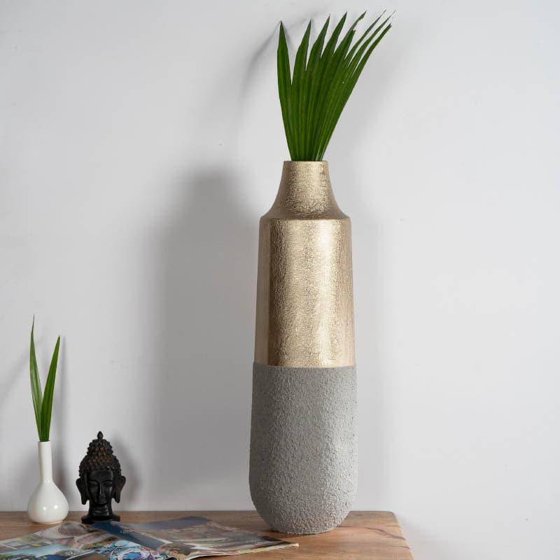 Buy Glenda Gold Floor Vase Floor Vase from Vaaree