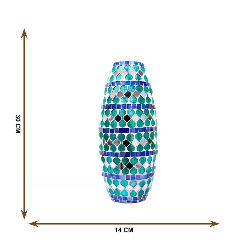 Buy Glimmer Mosaic Glass Vase Vase from Vaaree