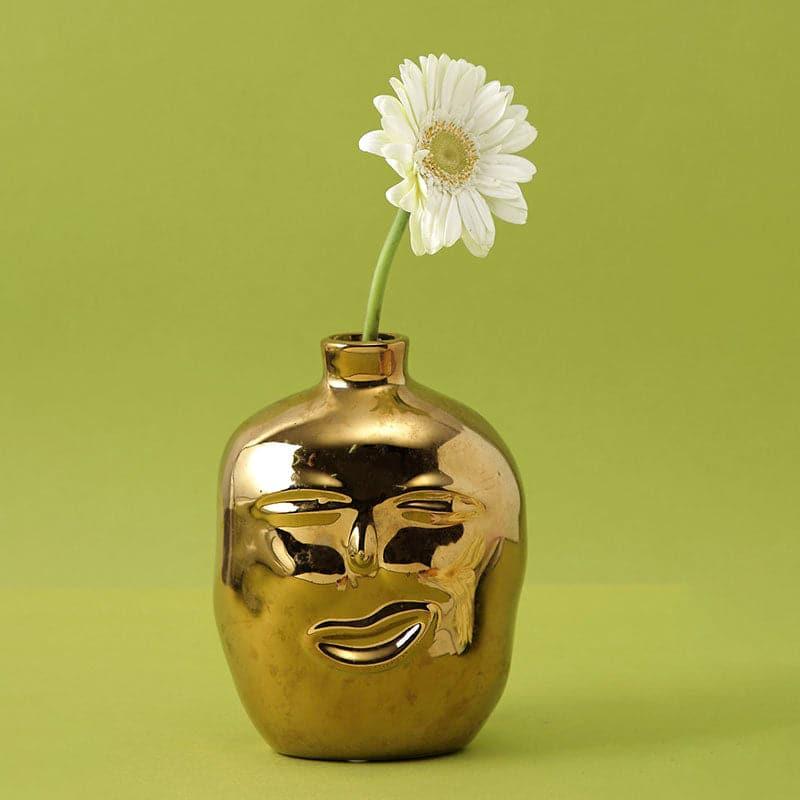 Buy Vase - Glossy Glow Gold Vase at Vaaree online