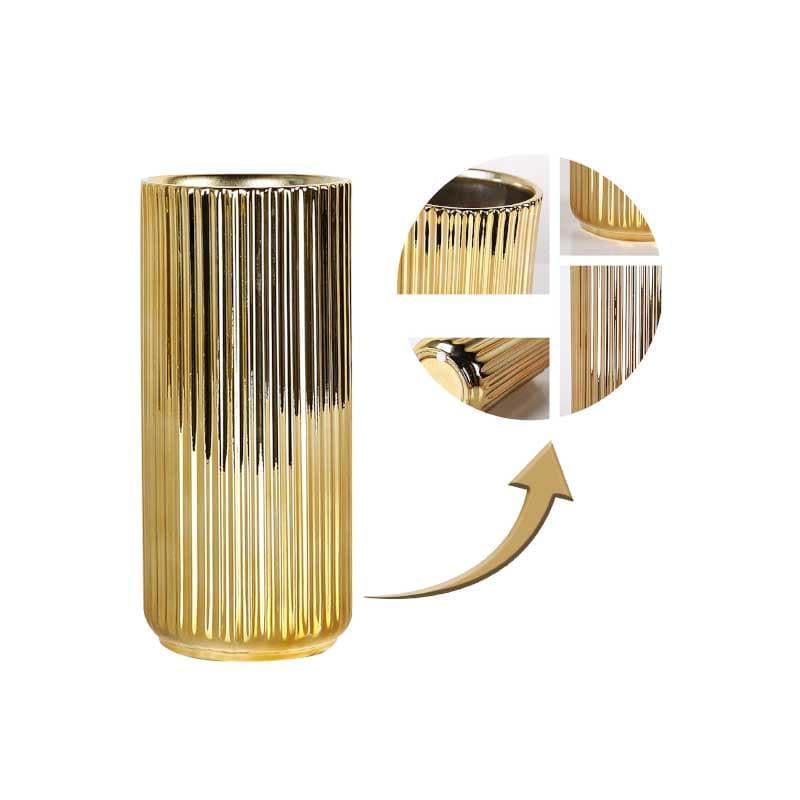 Buy Goldy Swirl Vase Vase from Vaaree