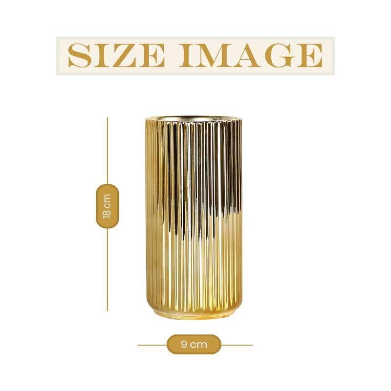 Buy Goldy Swirl Vase Vase from Vaaree