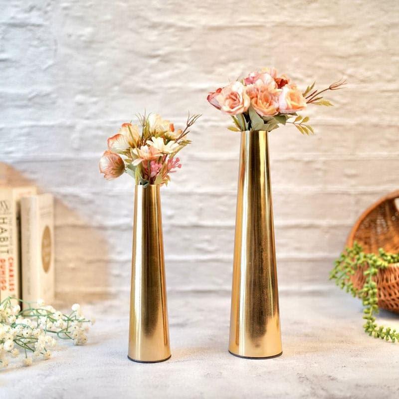 Buy Groffa Metal Vase - Set Of Two Vase from Vaaree