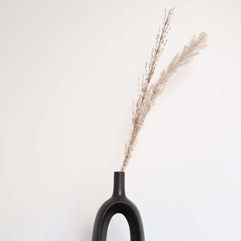 Buy Vase - Gunnen Vases (Black) - Set of Two at Vaaree online