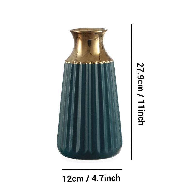 Buy Heather Ribbed Vase Vase from Vaaree