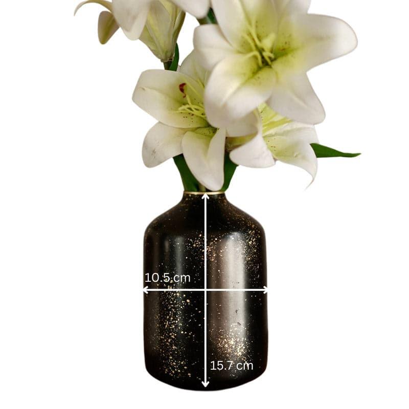 Buy Hela Bottle Vase - Black Vase from Vaaree