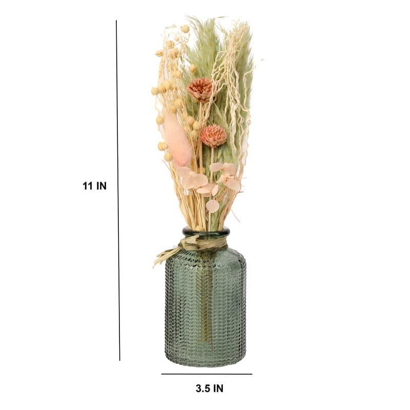 Buy Ivania Vase With Dry Flowers - Pink Vase from Vaaree