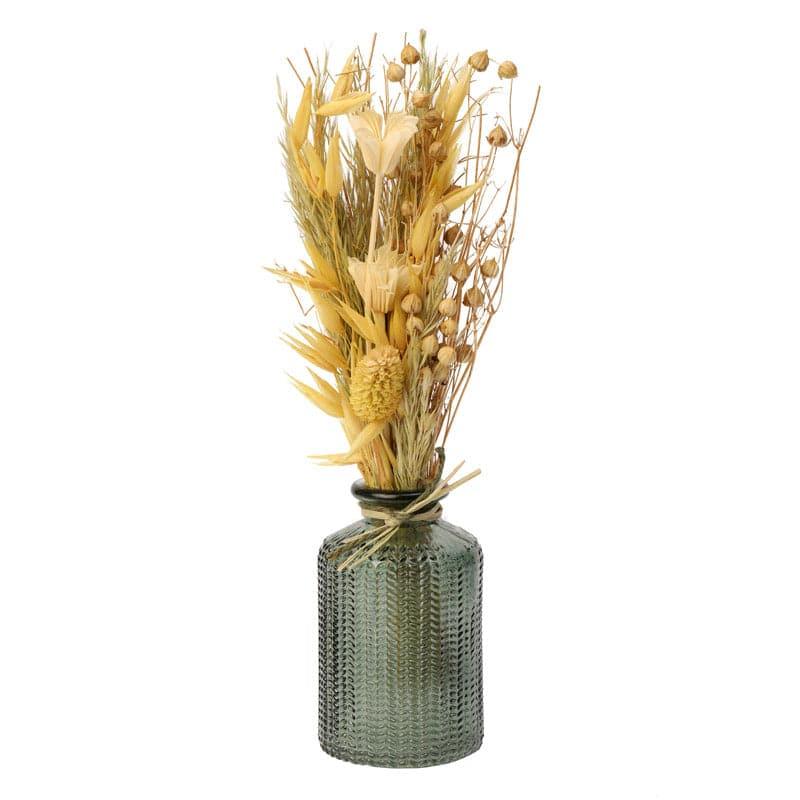 Buy Ivania Vase With Dry Flowers - Yellow Vase from Vaaree