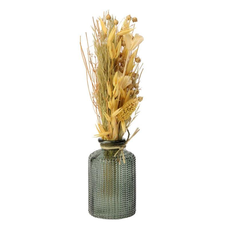 Buy Ivania Vase With Dry Flowers - Yellow Vase from Vaaree