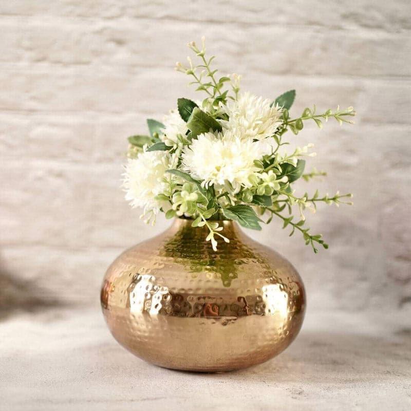 Buy Jemima Dune Metal Vase Vase from Vaaree