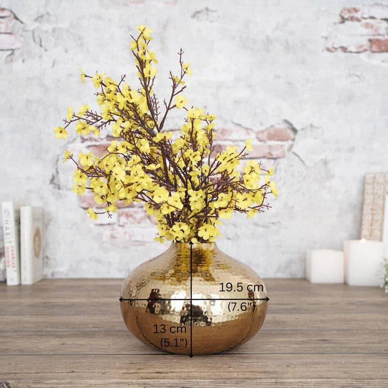 Buy Jemima Dune Metal Vase Vase from Vaaree