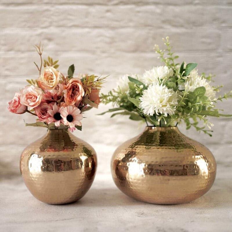 Buy Jemima Metal Vase - Set Of Two Vase from Vaaree