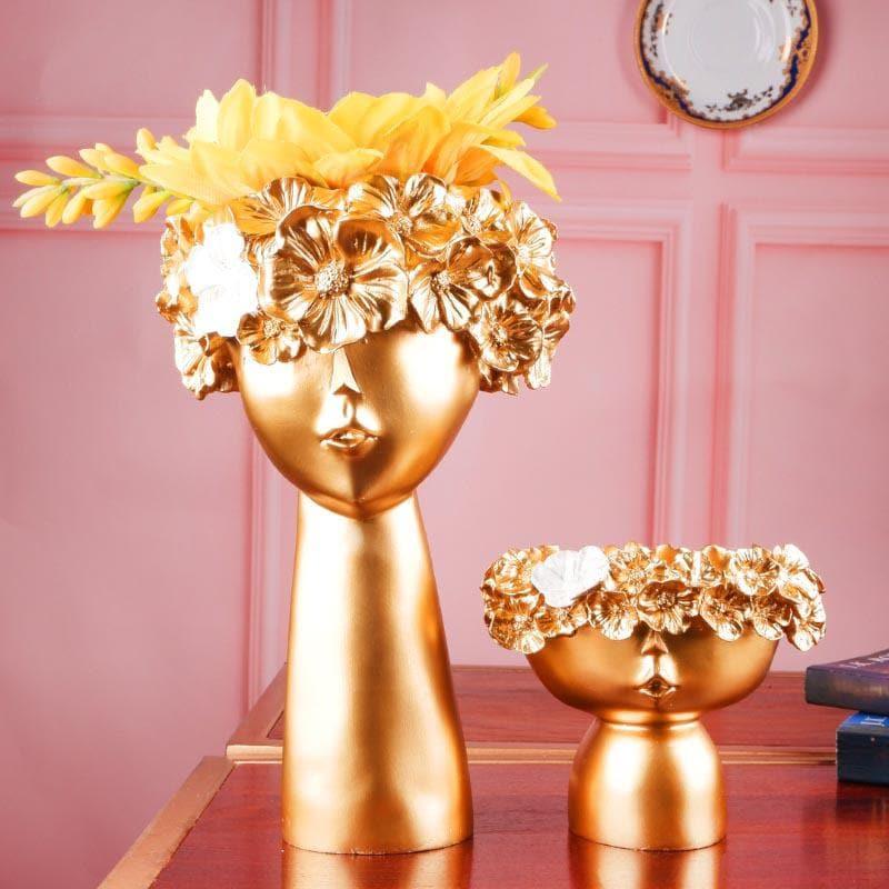 Buy Jimena Pout Face Vase - Set Of Two Vase from Vaaree