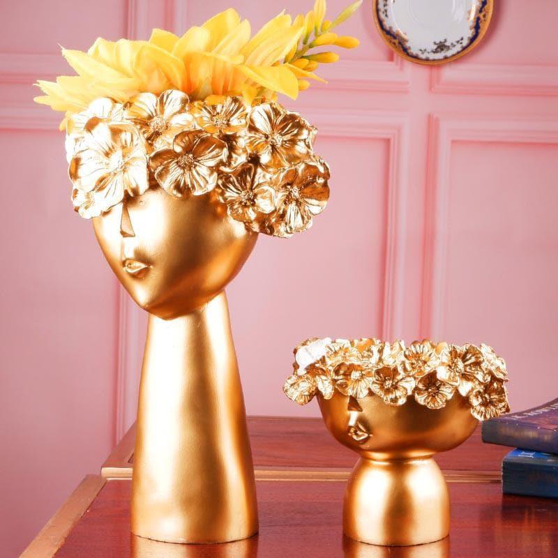 Buy Jimena Pout Face Vase - Set Of Two Vase from Vaaree