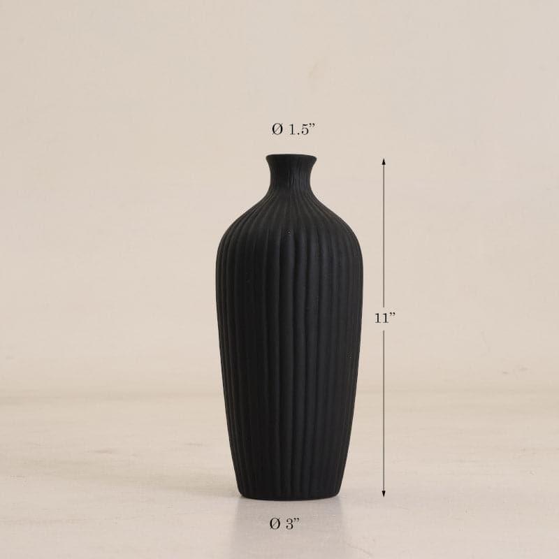 Buy Jude Jazz Vase - Black Vase from Vaaree