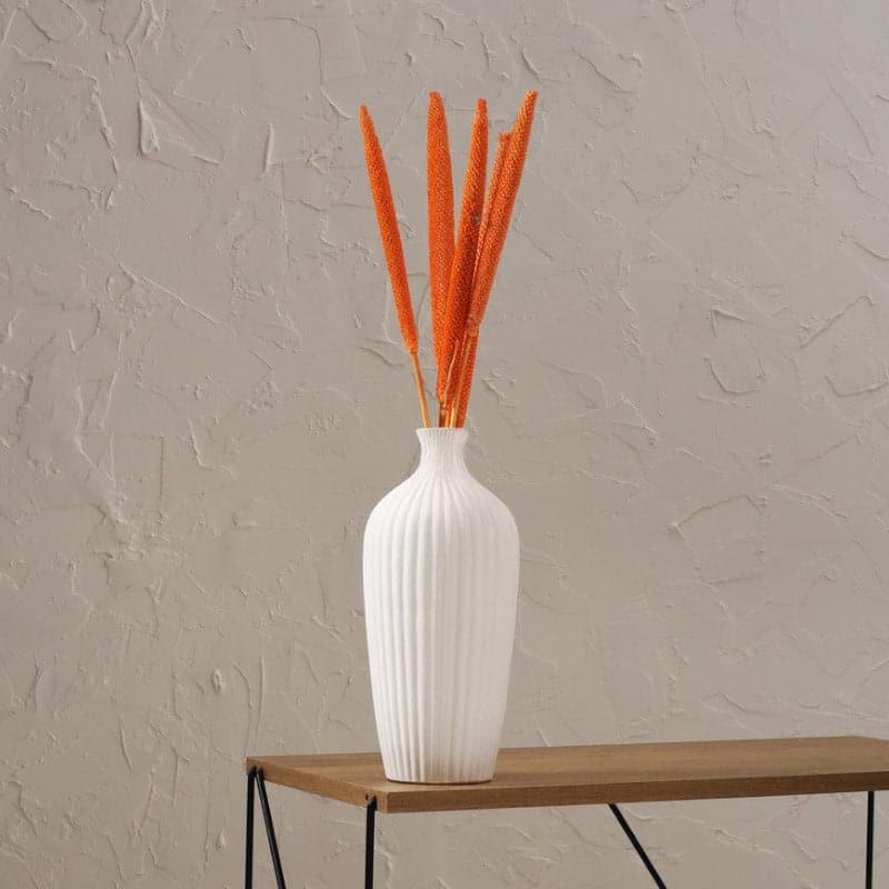 Buy Jude Jazz Vase - White Vase from Vaaree