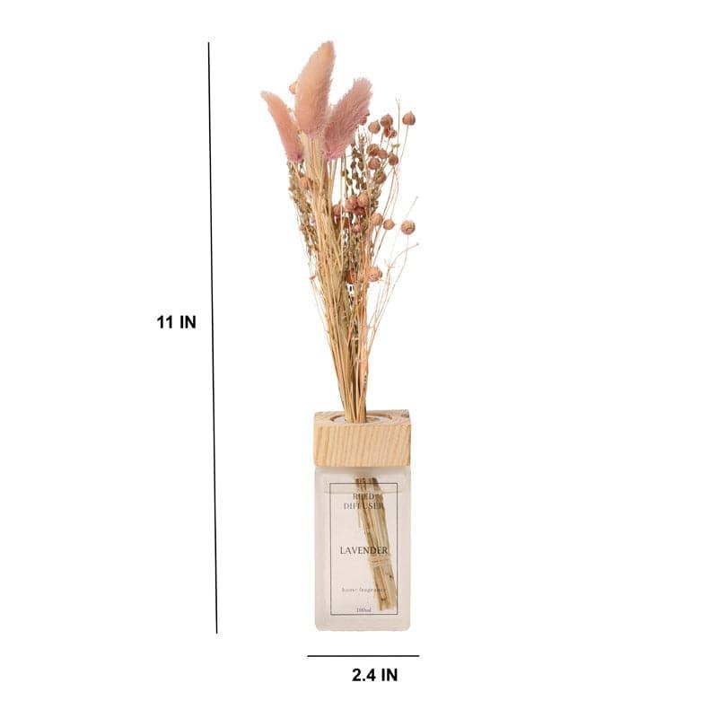 Buy Kalmia Vase With Dry Flowers - Dark Pink Vase from Vaaree