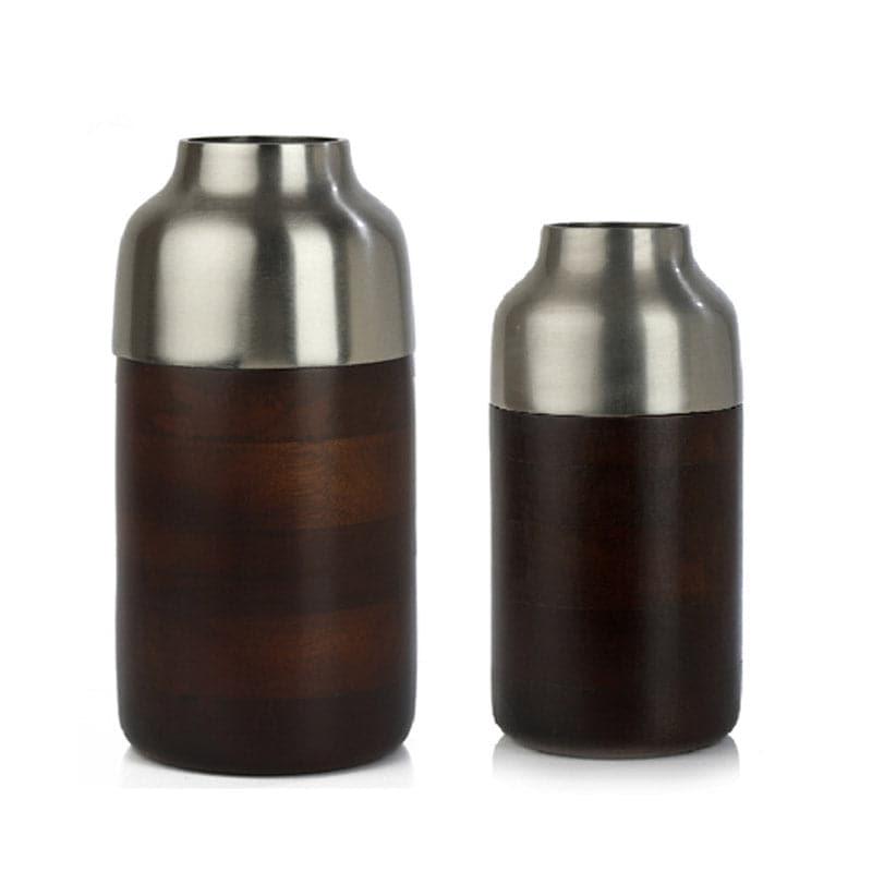 Buy Kayoko Aluminium Vase - Set Of Two Vase from Vaaree