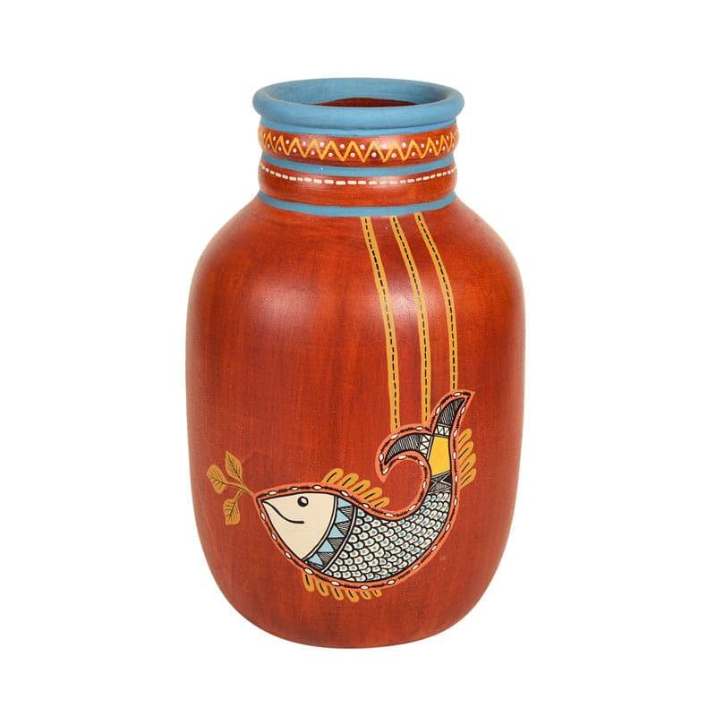 Buy Kishore Tribal Terracotta Vase Vase from Vaaree