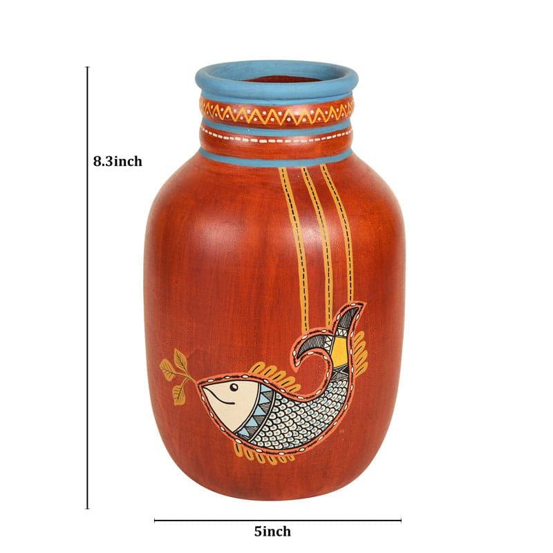 Buy Kishore Tribal Terracotta Vase Vase from Vaaree