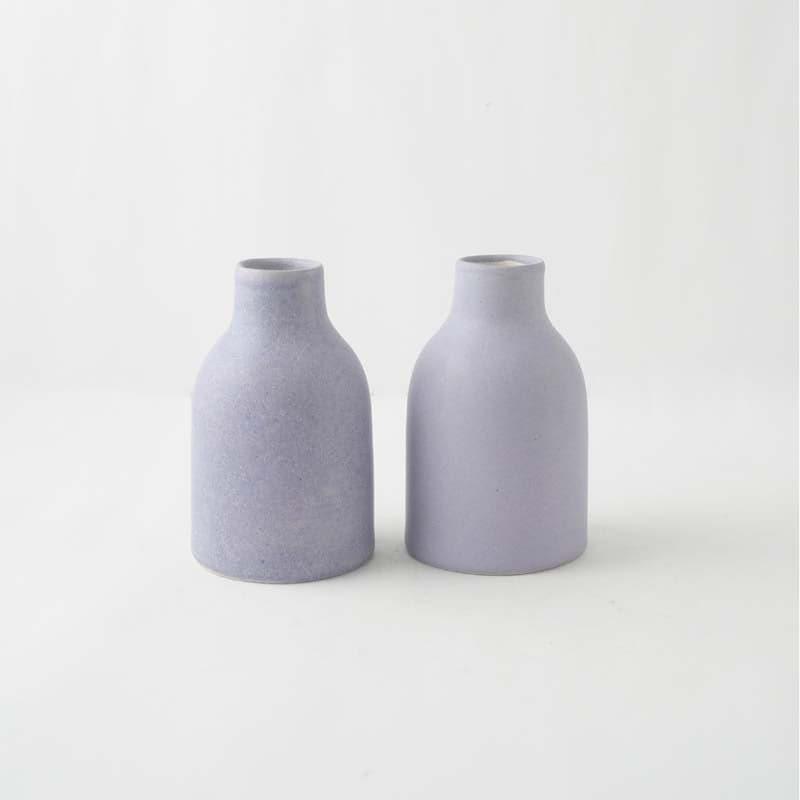 Buy Lavender Love Ceramic Vase - Set Of Two Vase from Vaaree