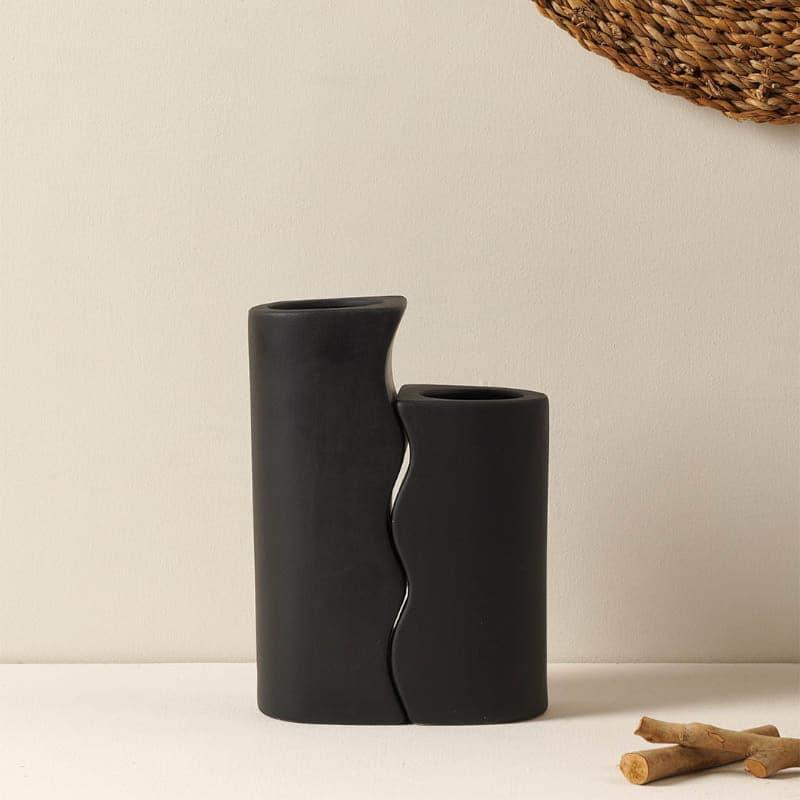 Vase - Lovebud Couple Vase (Black) - Set Of Two