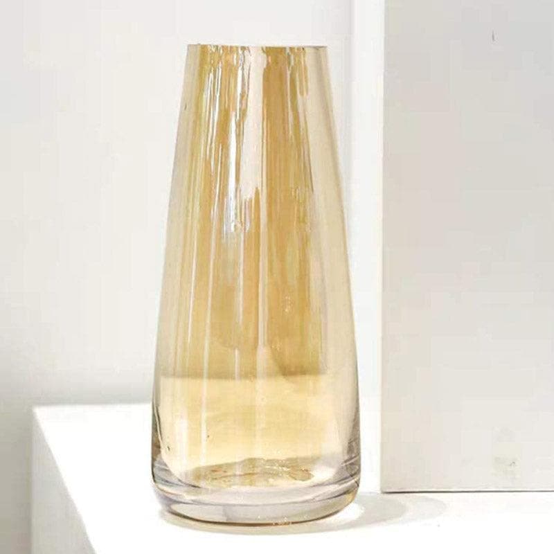 Buy Madge Glass Vase - Brown Vase from Vaaree