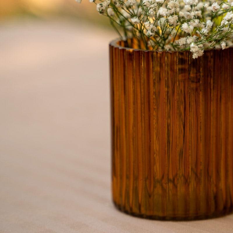 Buy Minoya Short Vase - Brown Vase from Vaaree