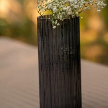 Buy Minoya Tall Vase - Charcoal Vase from Vaaree