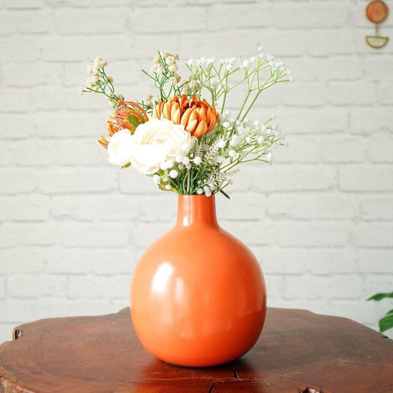 Buy Ourania Metal Vase - Peach Vase from Vaaree