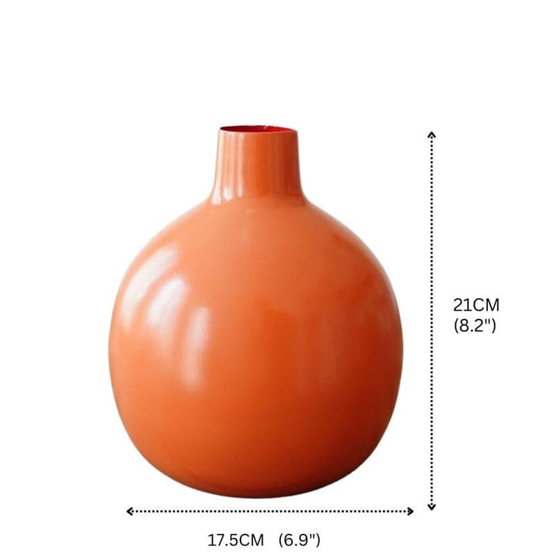 Buy Ourania Metal Vase - Peach Vase from Vaaree