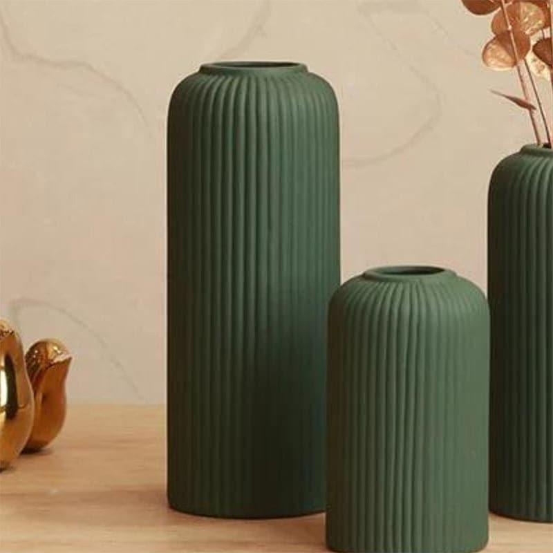 Vase - Pasha Ceramic Vase (Dark Green) - Set Of Three