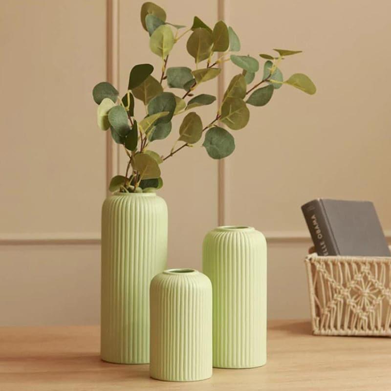 Vase - Pasha Ceramic Vase (Green) - Set Of Three