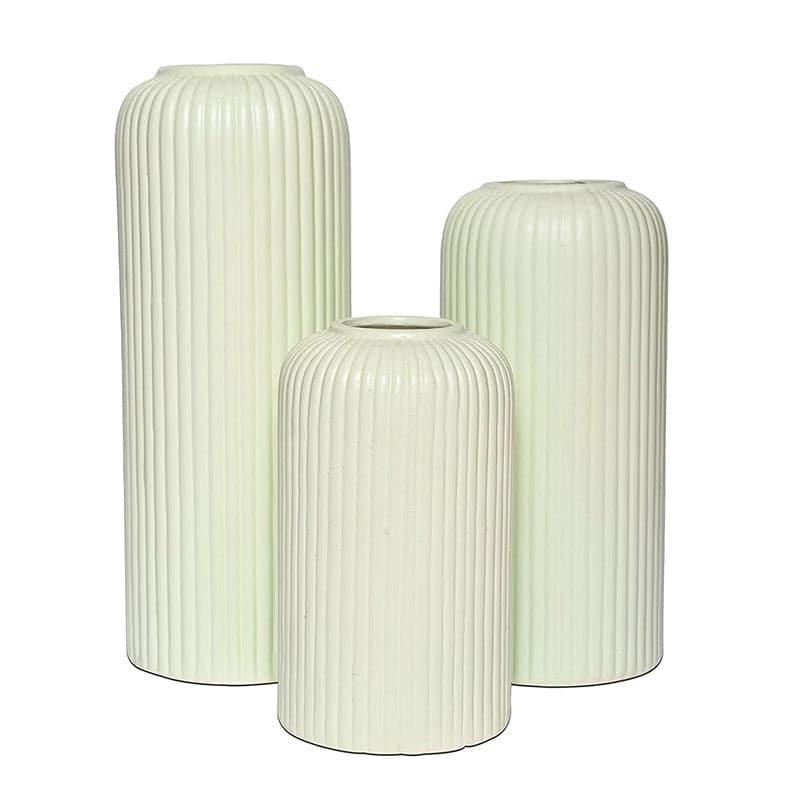 Vase - Pasha Ceramic Vase (Green) - Set Of Three