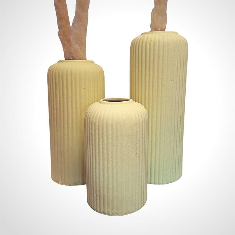 Vase - Pasha Ceramic Vase (Yellow) - Set Of Three