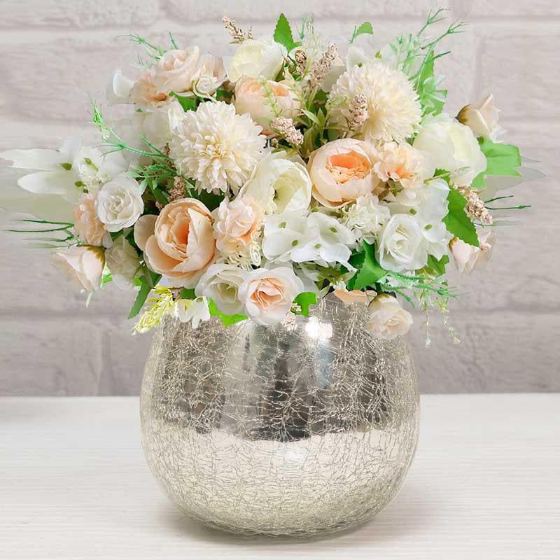 Buy Vase - Pearly Perfection Glass Vase at Vaaree online