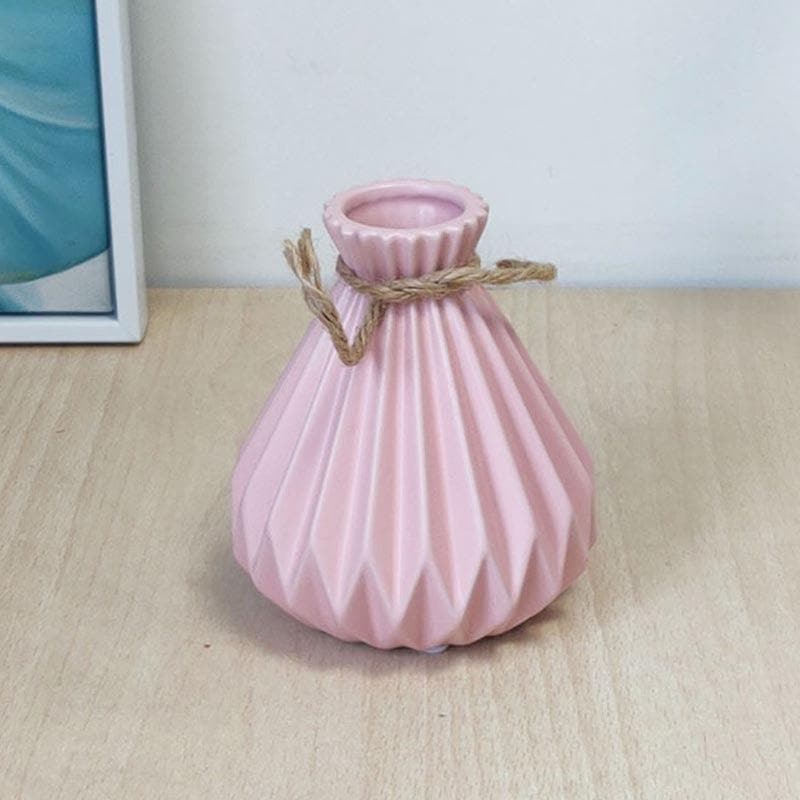 Buy Playful Ceramic Vase - Pink Vase from Vaaree