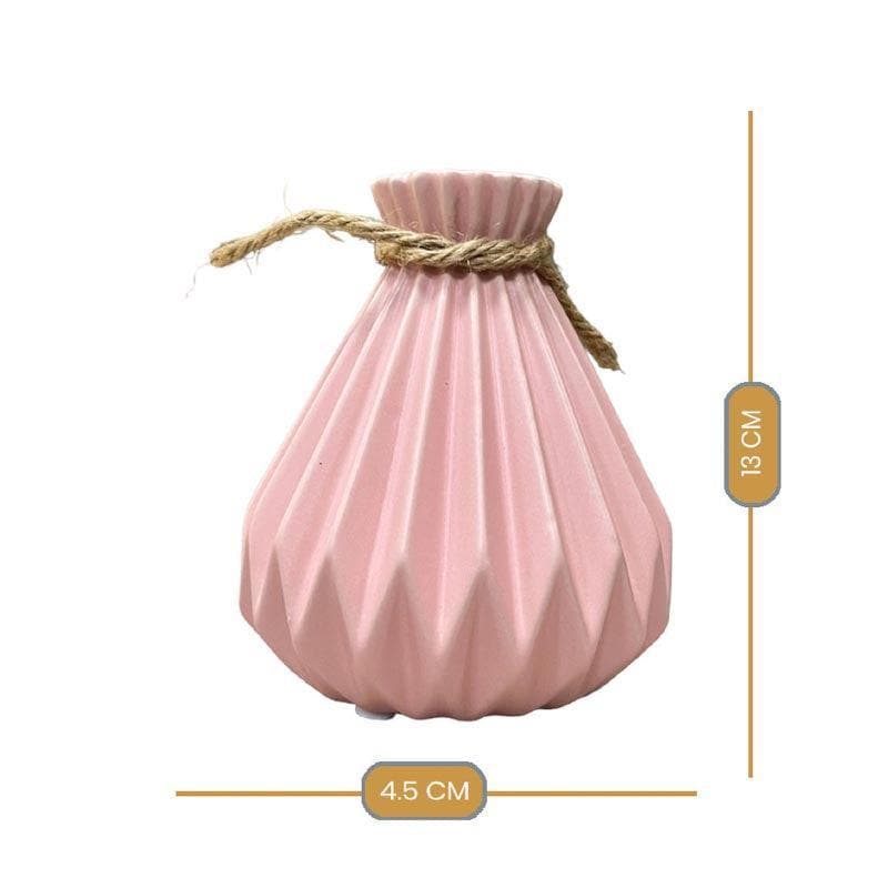 Buy Playful Ceramic Vase - Pink Vase from Vaaree