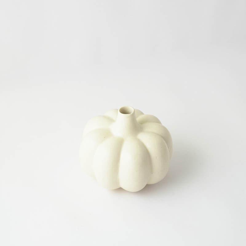 Buy Pumpkin Vase - White Vase from Vaaree