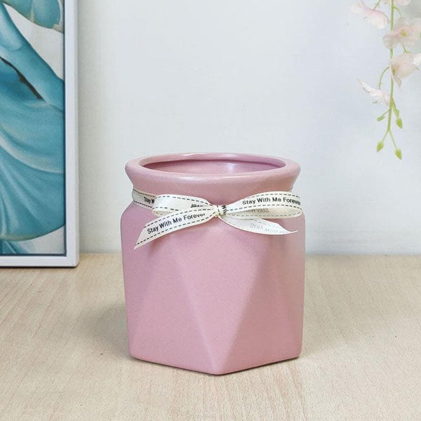 Vase - Quirky Contours Vase - Pink