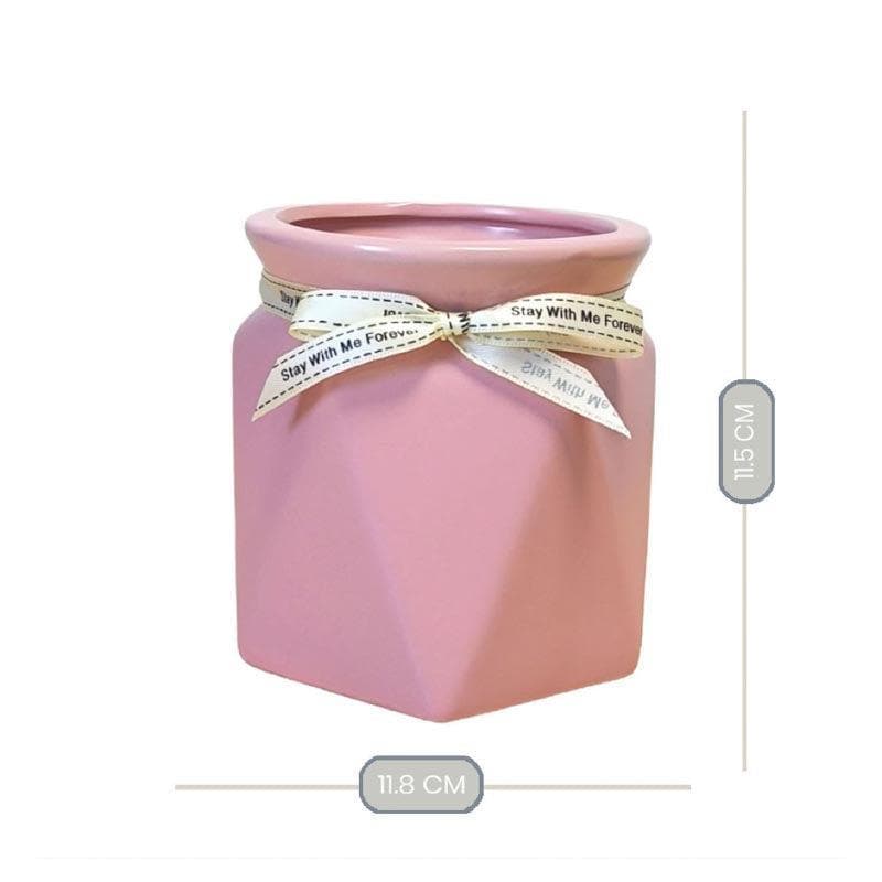 Buy Quirky Contours Vase - Pink Vase from Vaaree