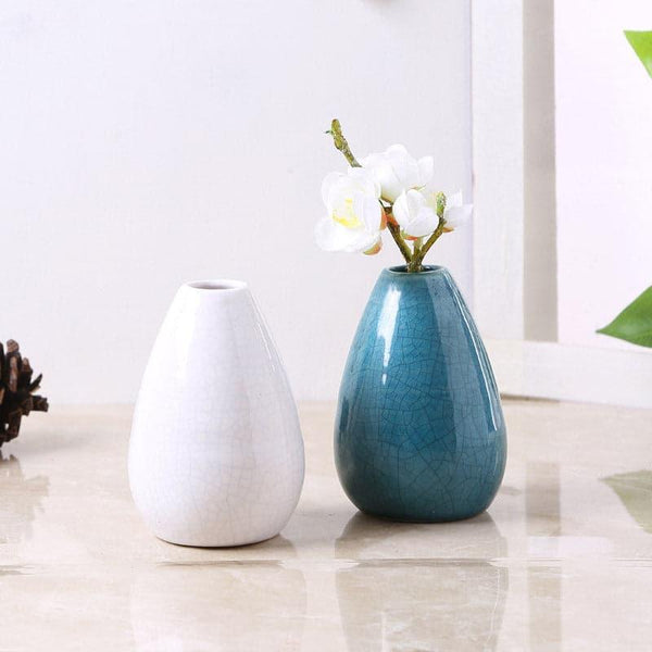 Buy Vase - Rakuro Ceramic Vase - Set Of Two at Vaaree online