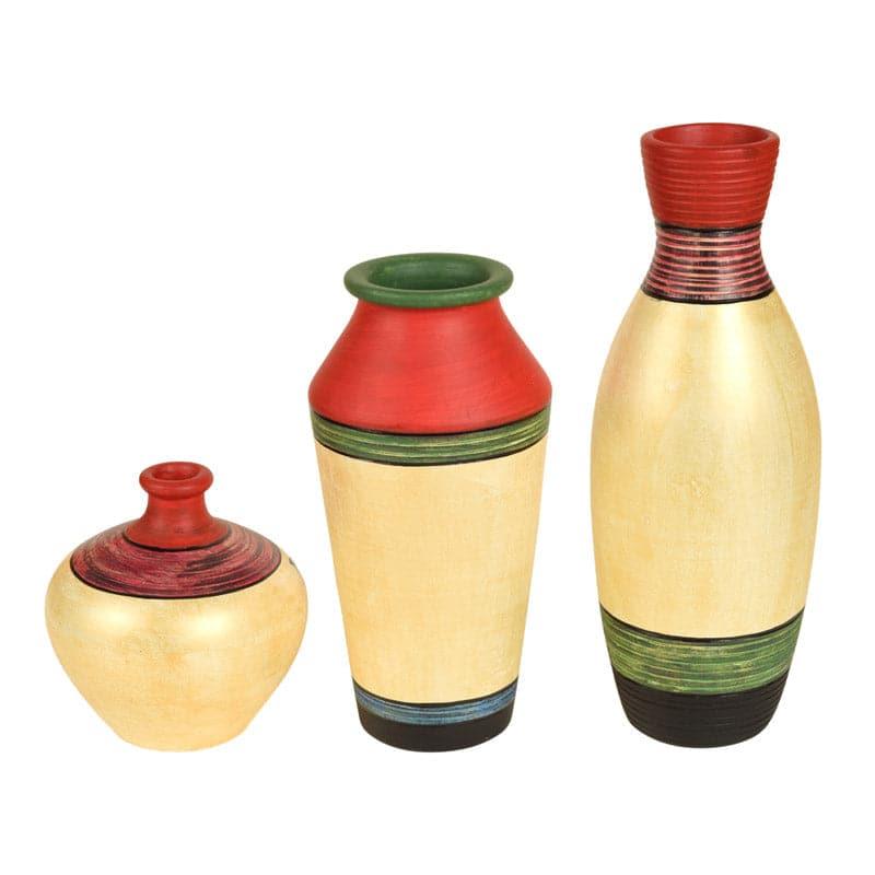 Vase - Ramatti Tribal Terracotta Vase - Set Of Three