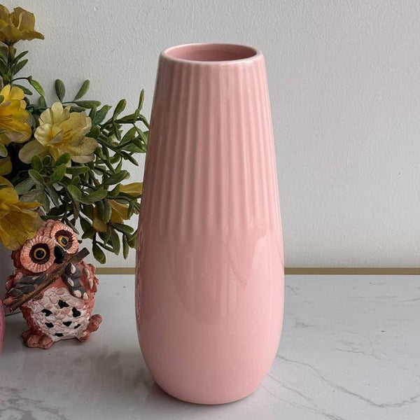 Vase - Redvo Ceramic Vase - Pink