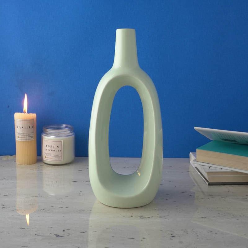 Buy Ring Vase - Green Vase from Vaaree