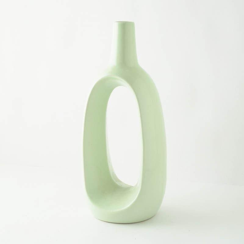 Buy Ring Vase - Green Vase from Vaaree