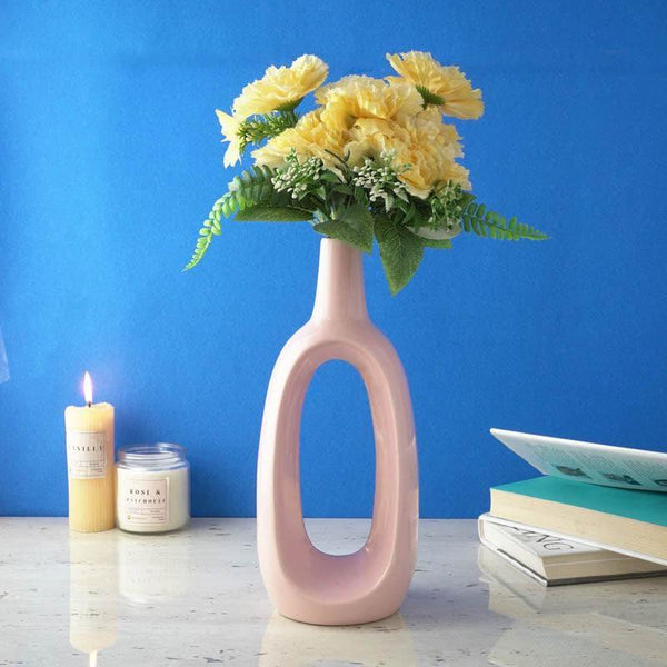 Buy Ring Vase - Pink Vase from Vaaree